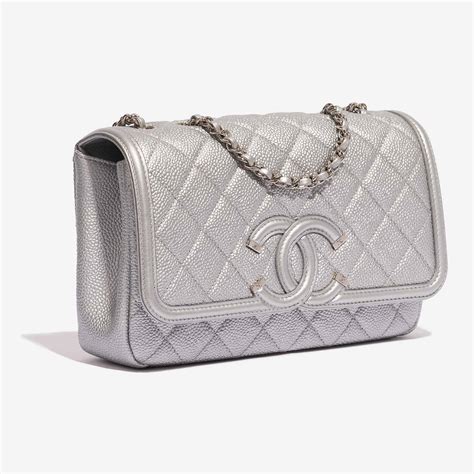 chanel cc filigree flap bag|chanel flap bag history.